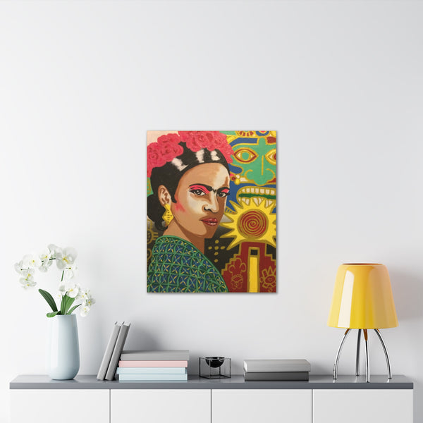 FRIDA by Jesse Raudales Canvas Stretched, 0.75"