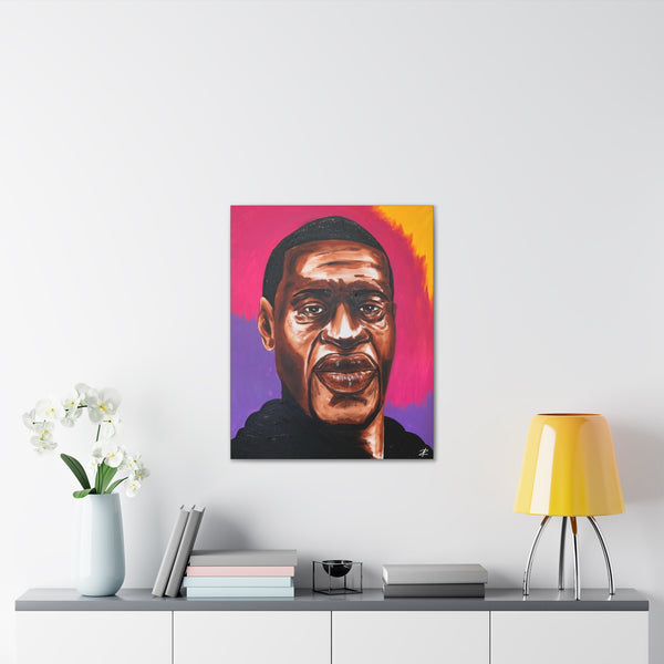 George Floyd by Jesse Raudales Canvas Stretched, 0.75"
