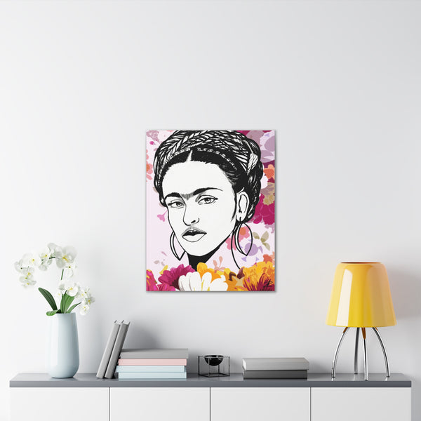 Kahlo Frida by Jesse Raudales Canvas Stretched, 0.75"