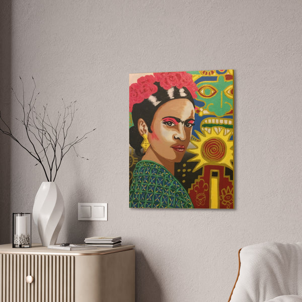 FRIDA by Jesse Raudales Canvas Stretched, 0.75"