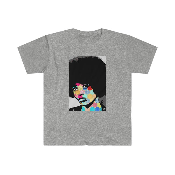 Angela Davis Tshirt by Jesse Raudales Unisex Softstyle T-Shirt