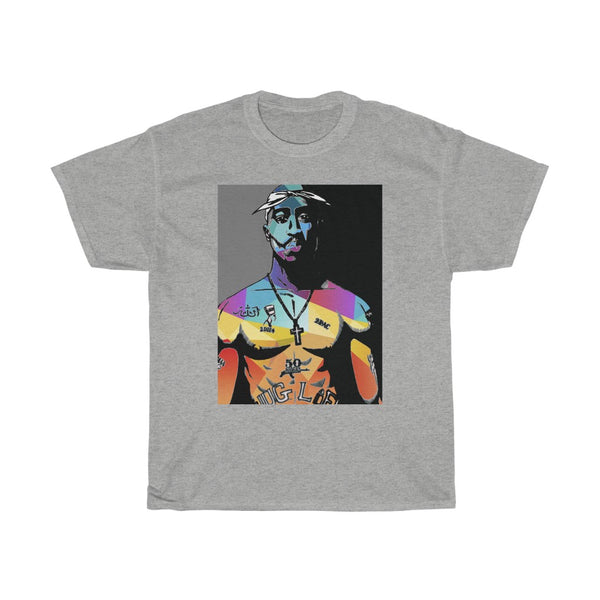 2 Pac by Jesse Raudales Unisex Heavy Cotton Tee