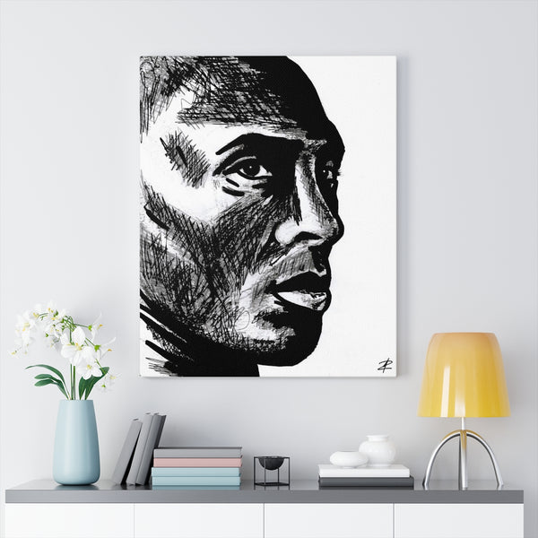 Kobe Bryant by Jesse Raudales Canvas Gallery Wraps