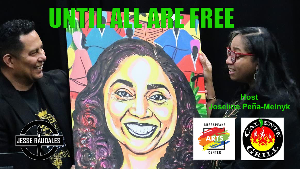 VIDEO: Until All Are Free by Olympic Artist Jesse Raudales Art exhibit