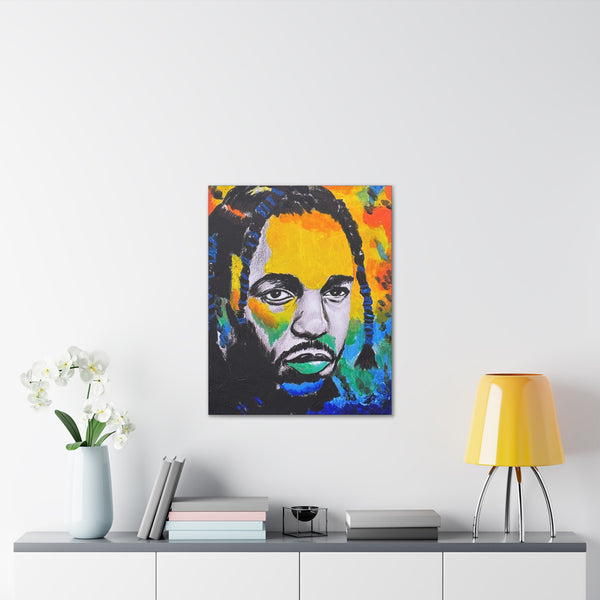Kendrick Lamar by Jesse Raudales Canvas Stretched, 0.75"