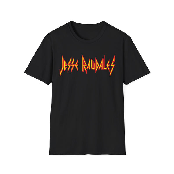 T-Shirt — Jesse Raudales Flame Logo Rock Band Tee
