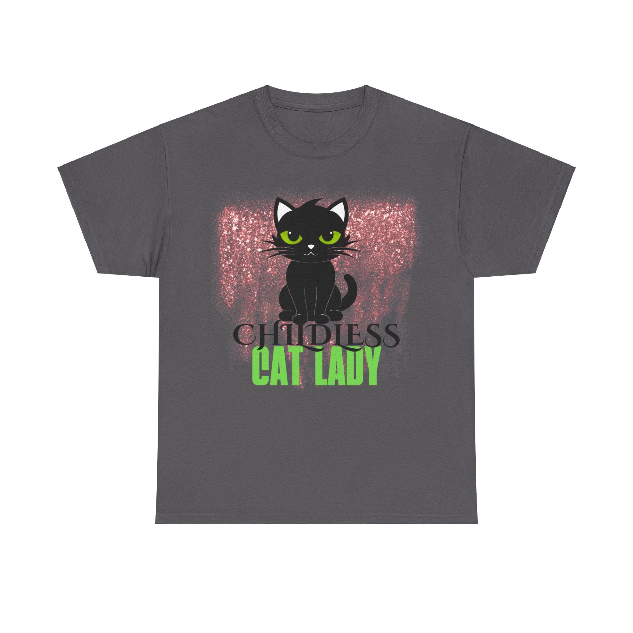 Childless Cat Lady by Jesse Raudales 3 Unisex Heavy Cotton Tee