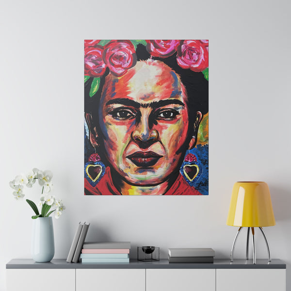 My Frida by Jesse Raudales Matte Canvas, Stretched, 0.75"