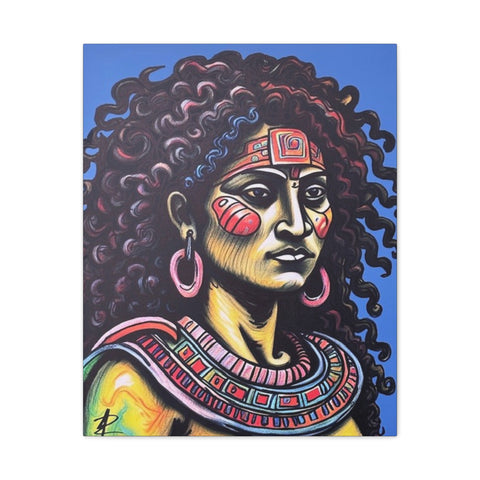 Mayan Woman by Jesse Raudales Canvas Stretched, 0.75"