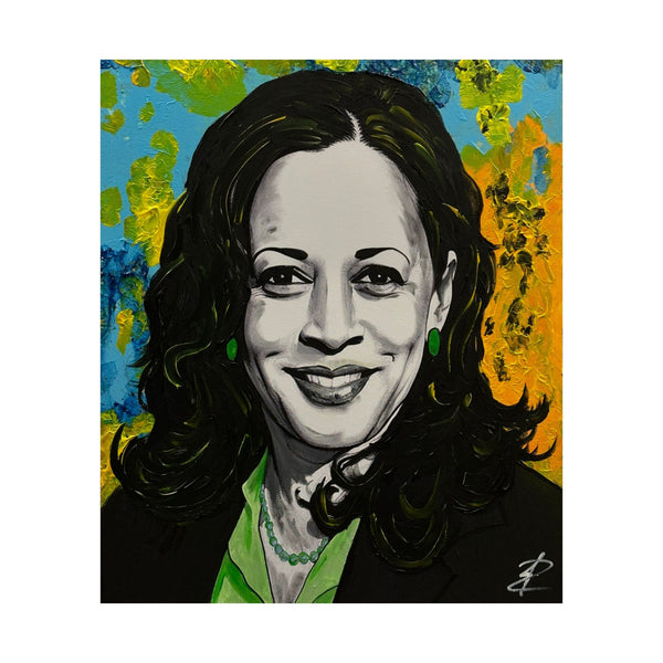 Kamala Harris by Jesse Raudales Matte Vertical Posters