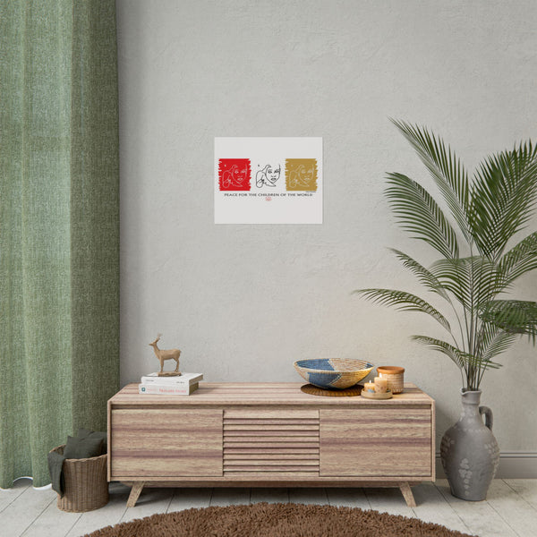 Peace For The Children Of The World by Jesse Raudales Rolled Posters