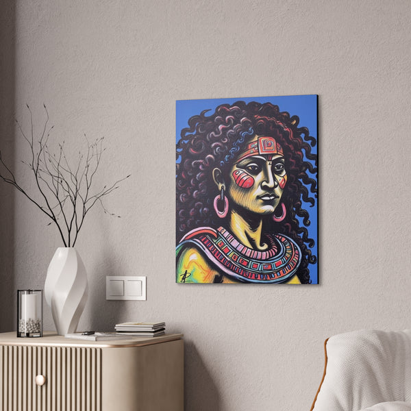 Mayan Woman by Jesse Raudales Canvas Stretched, 0.75"