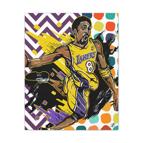 KOBE-8 by Jesse Raudales Canvas Stretched, 0.75"