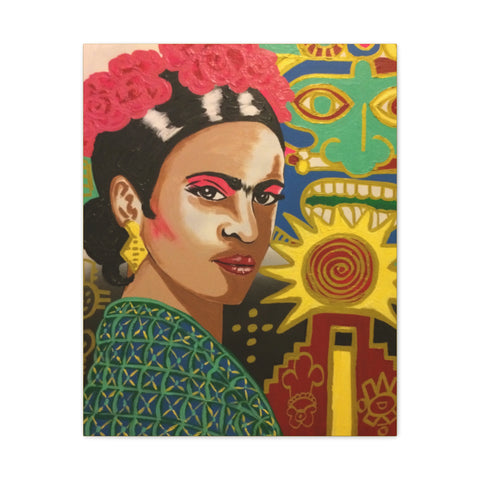 FRIDA by Jesse Raudales Canvas Stretched, 0.75"