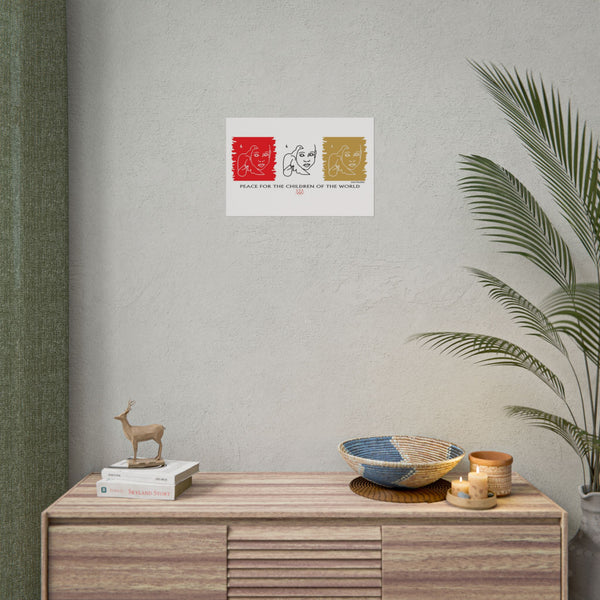 Peace For The Children Of The World by Jesse Raudales Rolled Posters