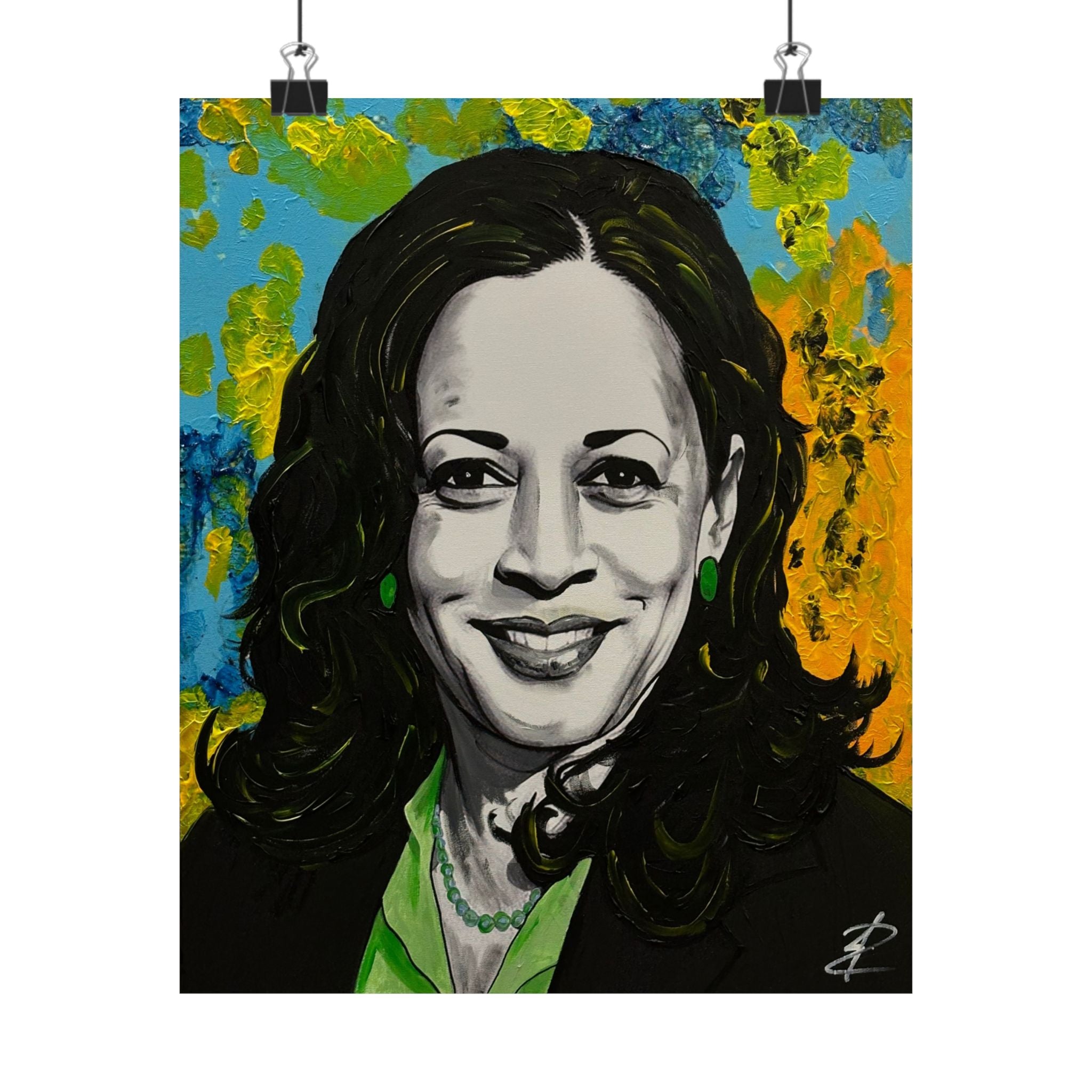 Kamala Harris by Jesse Raudales Matte Vertical Posters