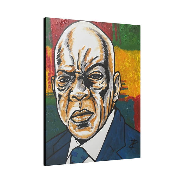John Lewis by Jesse Raudales Canvas Stretched, 0.75"