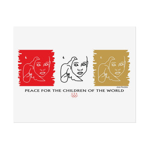 Peace For The Children Of The World by Jesse Raudales Rolled Posters