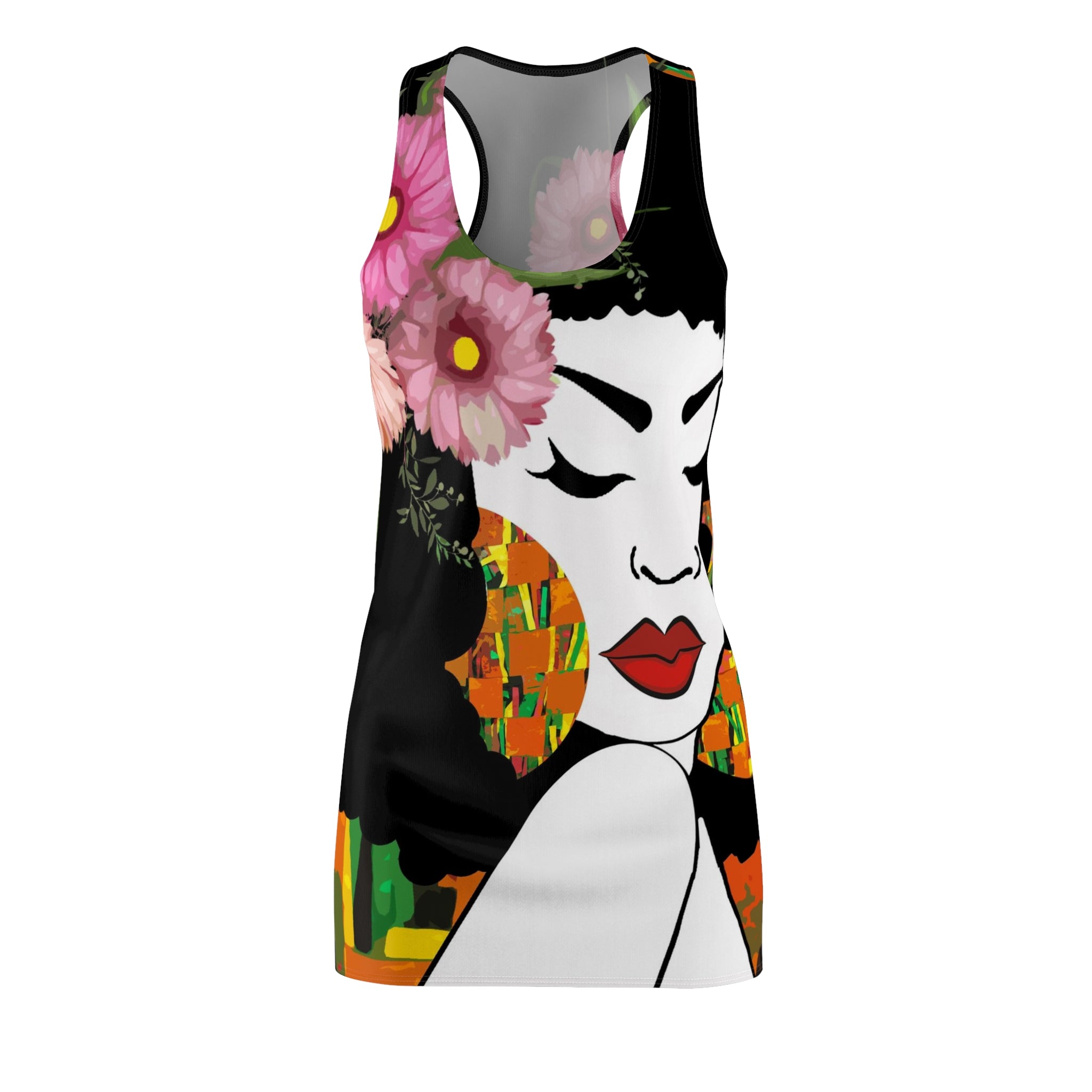 Reina Cubana by Jesse Raudales Women's Cut & Sew Racerback Dress (AOP)