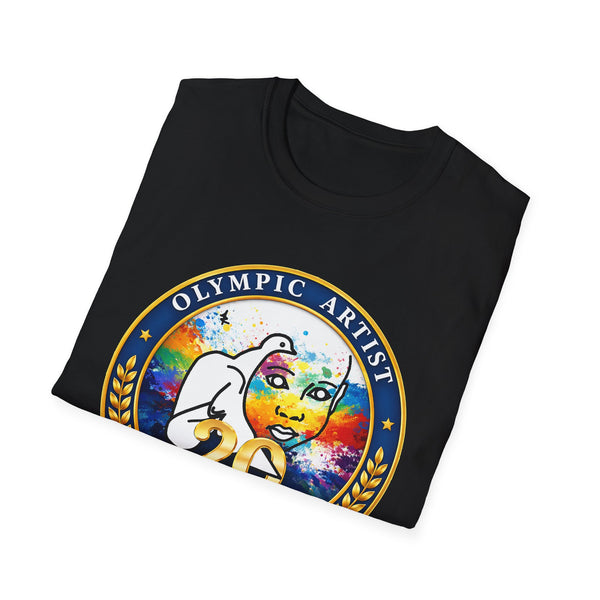 Olympic Artist 20 Years T-Shirt — Jesse Raudales Commemorative Tee