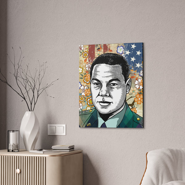 Colin Powell by Jesse Raudales Canvas Stretched, 0.75"