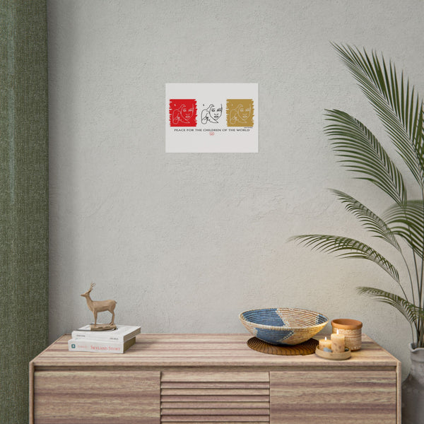 Peace For The Children Of The World by Jesse Raudales Rolled Posters