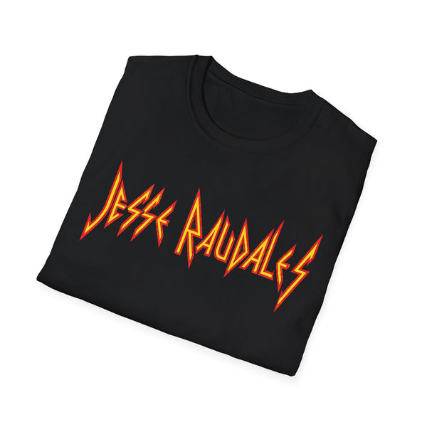 T-Shirt — Jesse Raudales Flame Logo Rock Band Tee