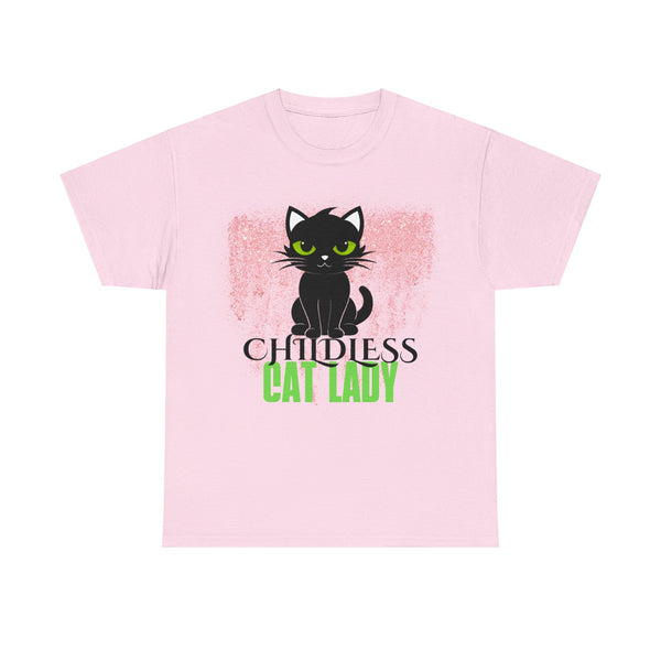 Childless Cat Lady by Jesse Raudales 3 Unisex Heavy Cotton Tee