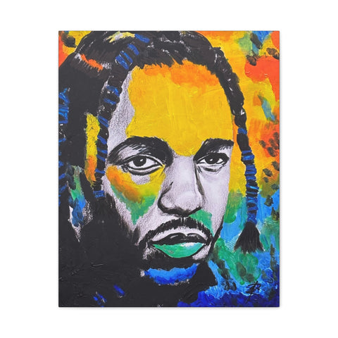 Kendrick Lamar by Jesse Raudales Canvas Stretched, 0.75"