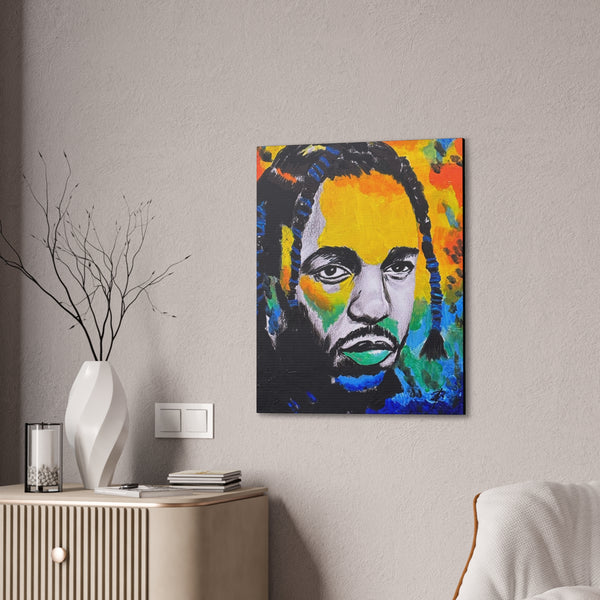 Kendrick Lamar by Jesse Raudales Canvas Stretched, 0.75"