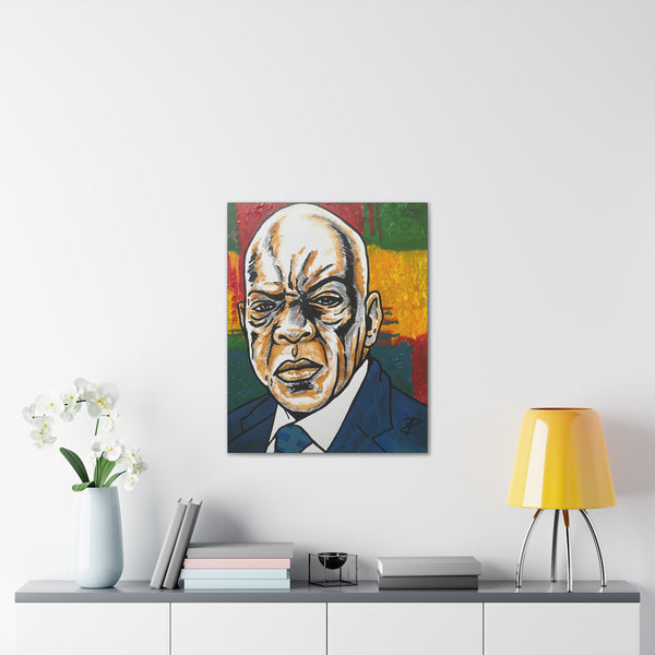 John Lewis by Jesse Raudales Canvas Stretched, 0.75"