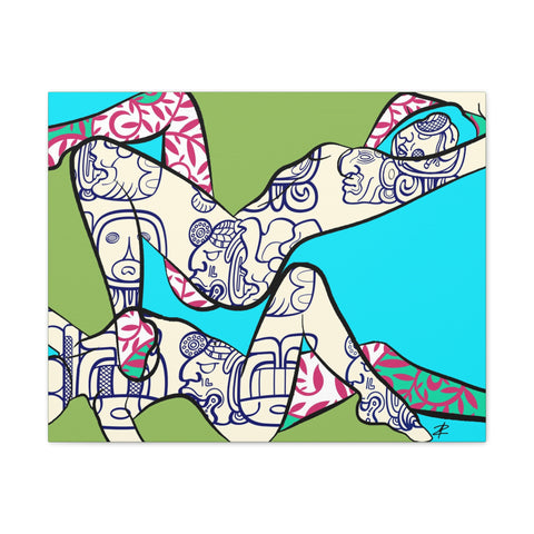 Mayan Princess by Jesse Raudales Canvas Stretched, 0.75"