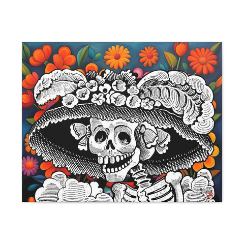 La Catrina by Jesse Raudales Canvas Stretched, 0.75"