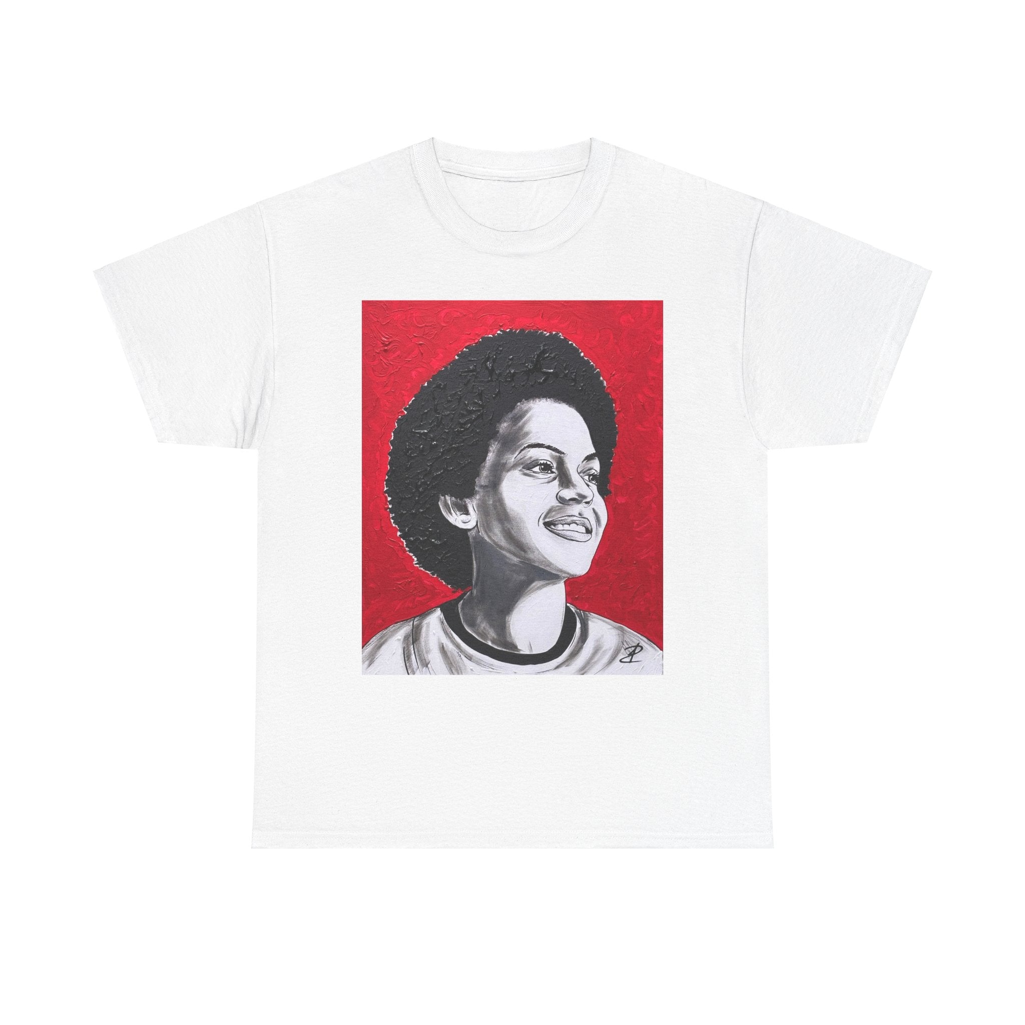 Nikki Giovanni by Jesse Raudales Unisex Heavy Cotton Tee