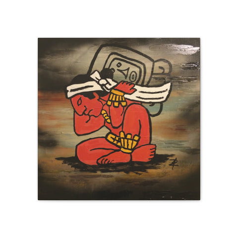 Aztec Farmer by Jesse Raudales Canvas Stretched, 0.75"