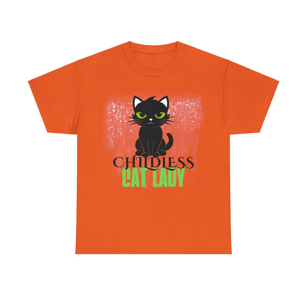 Childless Cat Lady by Jesse Raudales 3 Unisex Heavy Cotton Tee