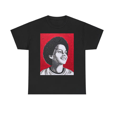 Nikki Giovanni by Jesse Raudales Unisex Heavy Cotton Tee