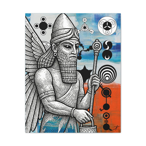 ANUNNAKI by Jesse Raudales Canvas Stretched, 0.75"