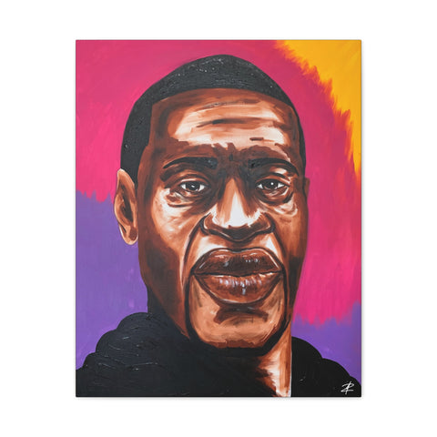 George Floyd by Jesse Raudales Canvas Stretched, 0.75"