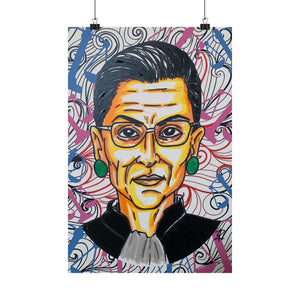 Ruth Bader Ginsburg by Jesse Raudales Matte Vertical Posters