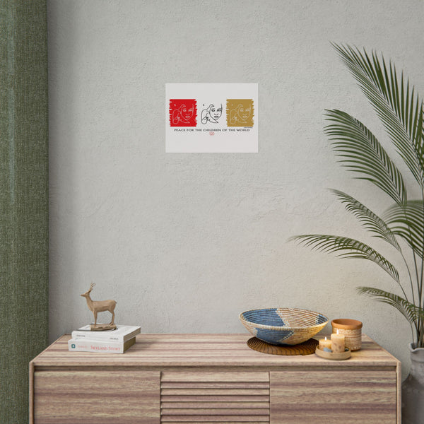 Peace For The Children Of The World by Jesse Raudales Rolled Posters