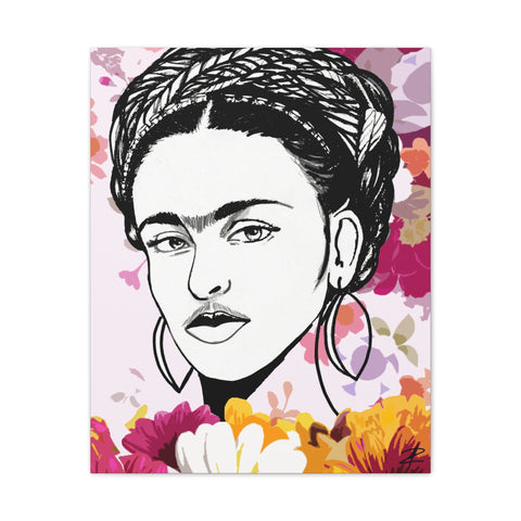 Kahlo Frida by Jesse Raudales Canvas Stretched, 0.75"