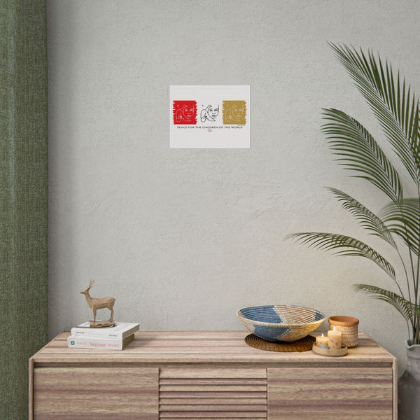 Peace For The Children Of The World by Jesse Raudales Rolled Posters