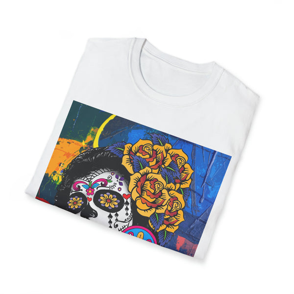 Skull Princess by Jesse Raudales Unisex Softstyle T-Shirt