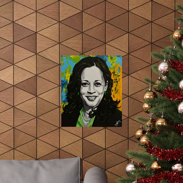 Kamala Harris by Jesse Raudales Matte Vertical Posters