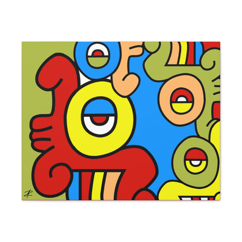 Quiahuitl by Jesse Raudales Canvas Stretched, 0.75"