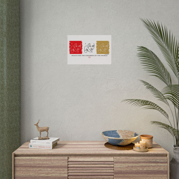 Peace For The Children Of The World by Jesse Raudales Rolled Posters