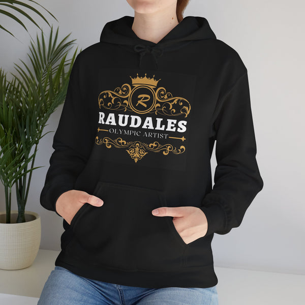 Vintage and Luxury Jesse Raudales logo Unisex Heavy Blend™ Hooded Sweatshirt