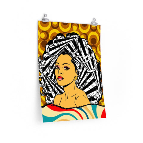 Diana Ross by Jesse Raudales Premium Matte vertical posters