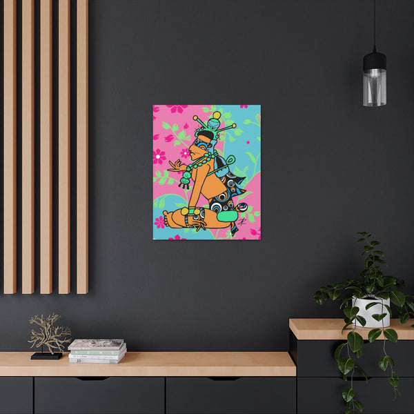 Mayan Beeshaman by Jesse Raudales Canvas Gallery Wraps